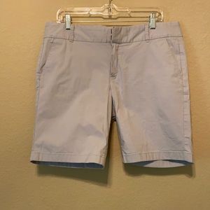 J. Crew “Frankie” light gray shorts